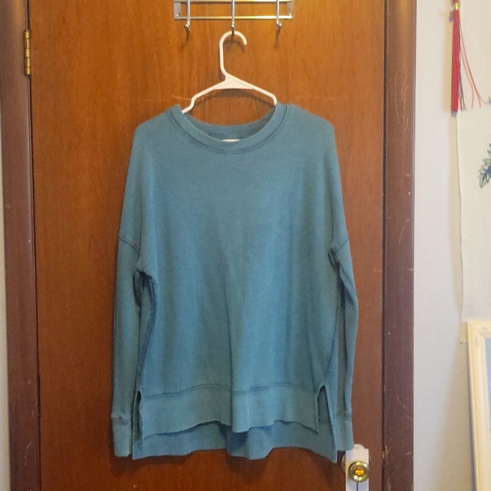 Thick blue sweater